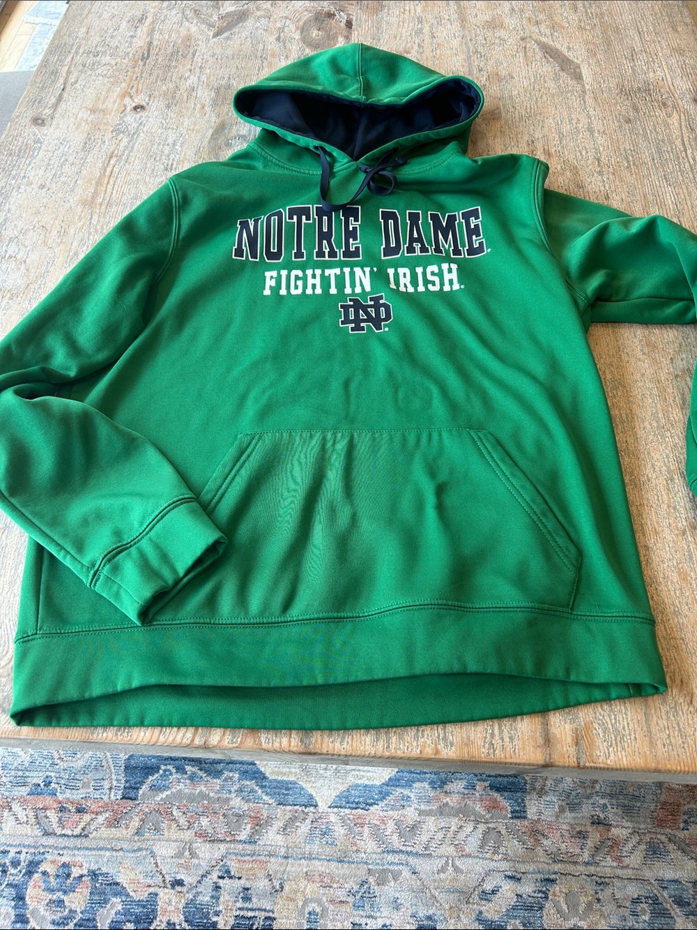 Stadium Athletics Notre Dame Green Pullover Hoodie